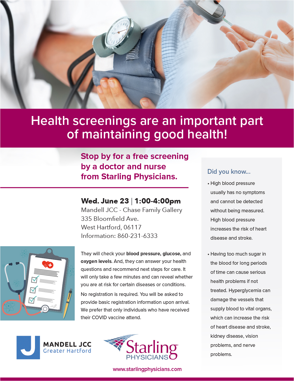 FREE Health Screenings